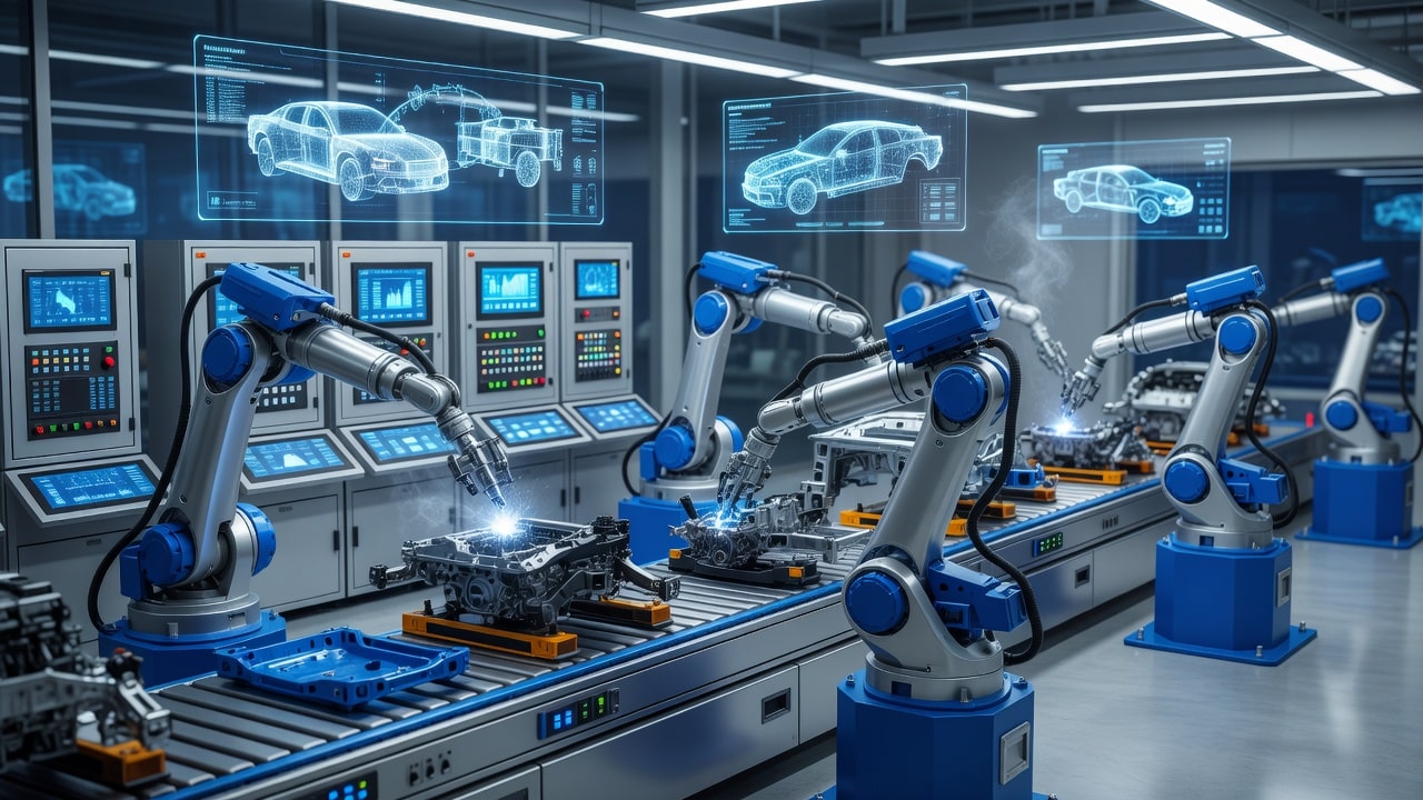 Automatización industrial de línea de producción en automoción